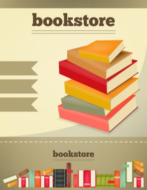 Bir kitap kitap zemin üzerine yığını