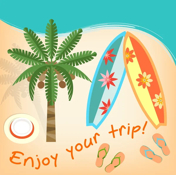 Enjoy your trip — Stock Vector