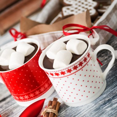 Sıcak çikolata ve gingerbread