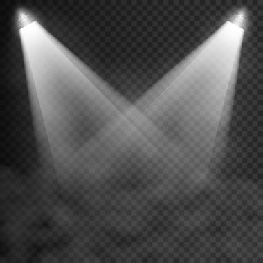 Sahne aydınlatma, kareli koyu arka plan üzerinde şeffaf etkileri. Sahne ışıkları ile parlak aydınlatma.