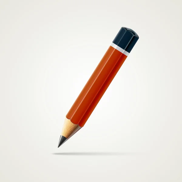 Реалистичный детализированный заостренный карандаш на белом фоне. Векторная иллюстрация EPS 10 — стоковый вектор