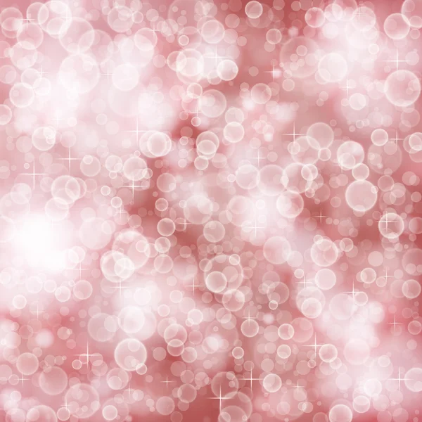 Vintage red christmas bokeh circles lights background. Defocused glitter pattern. Vector illustration — Stock Vector