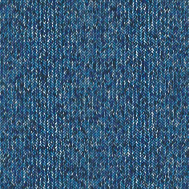 Noel Kazak Tasarım. Dikişsiz Mavi Örgü Deseni. Vektör