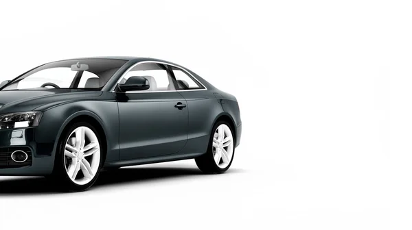 CG render of generic luxury coupe car — Stock Photo, Image