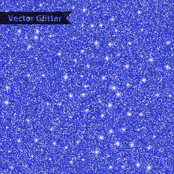 Blue shiny glitter texture background with star. Sparkle premium wallpaper. Vector illustration — Stock Vector