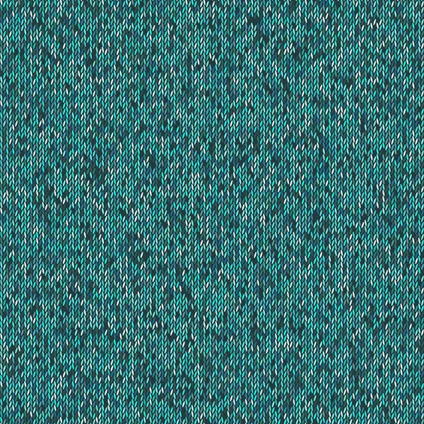 Christmas Sweater Design. Seamless Blue Knitting Pattern. Vector — Stock Vector