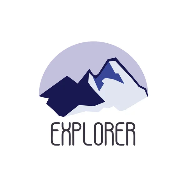 Mountain äventyr och expedition logotyp emblem samlingar. Travel emblem vektor — Stock vektor