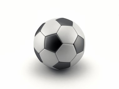 beyaz arkaplanda futbol topu.