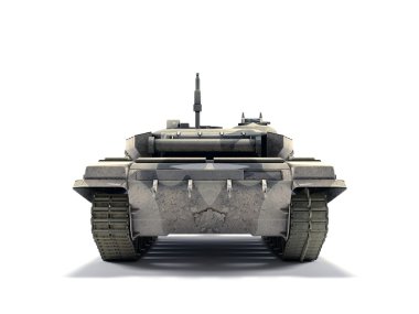 t-90 ana muharebe tankı, beyaz zemin üzerine izole