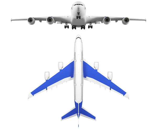 Passenger airplane isolated on white background — Stock Photo, Image