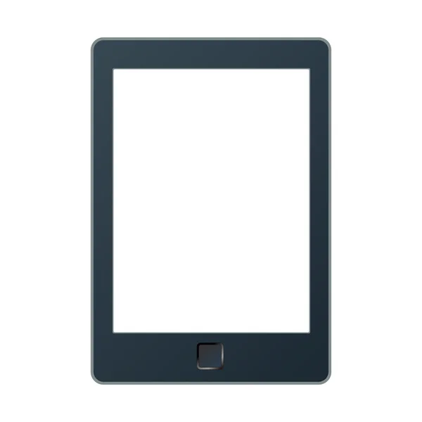 Portable e-book reader with two clipping path for book and screen. You may add your own text or picture. — Stock Photo, Image