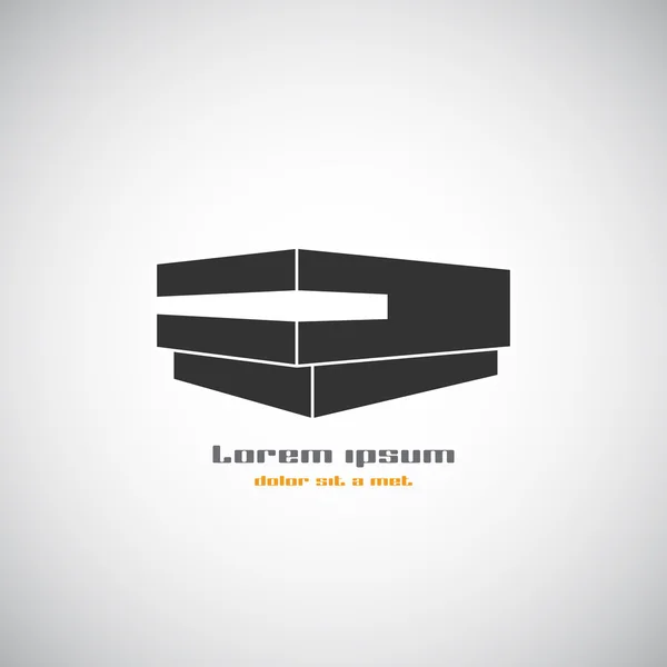 Soyut mimari binası siluet vektör logo tasarım şablonu. Gökdelen gayrimenkul iş teması simgesi.