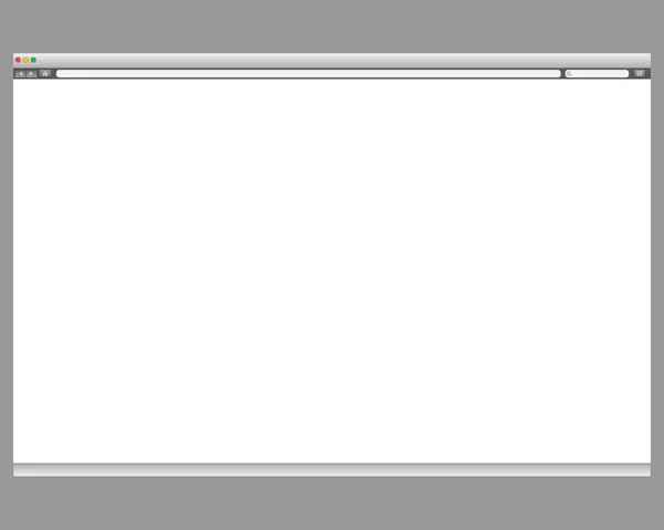 Öppnade webbläsare fönstret mall. förbi ditt innehåll i det — Stock vektor