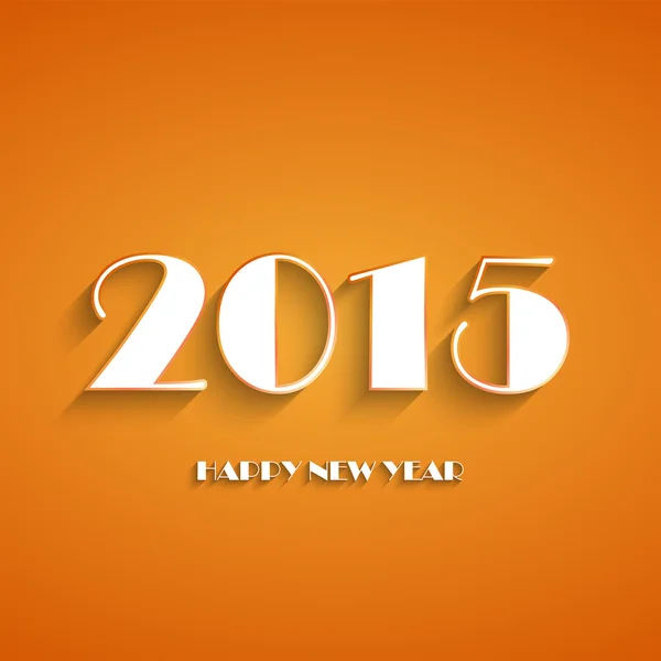 Ευτυχισμένο το νέο έτος 2015 ευχετήρια κάρτα — Διανυσματικό Αρχείο