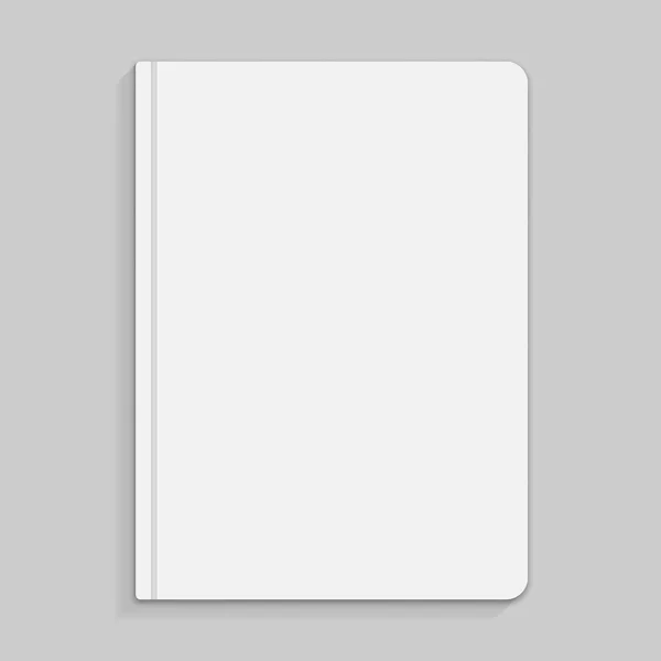 Copybook bianco con elastico segnalibro — Vettoriale Stock