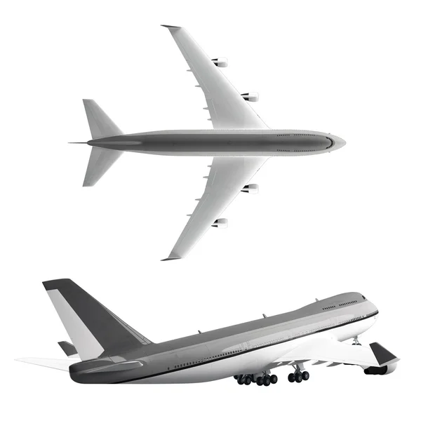 Nagy utasszállító repülőgép — Stock Fotó