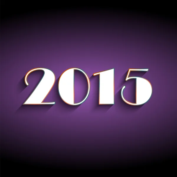 Happy new year 2015 creative greeting card — Stock Photo, Image