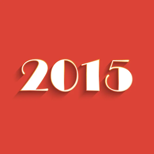 Frohes neues Jahr 2015 kreatives Grußkartendesign. — Stockvektor