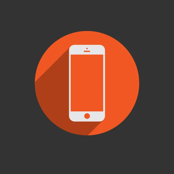 Mobiele telefoon met leeg scherm pictogram — Stockvector