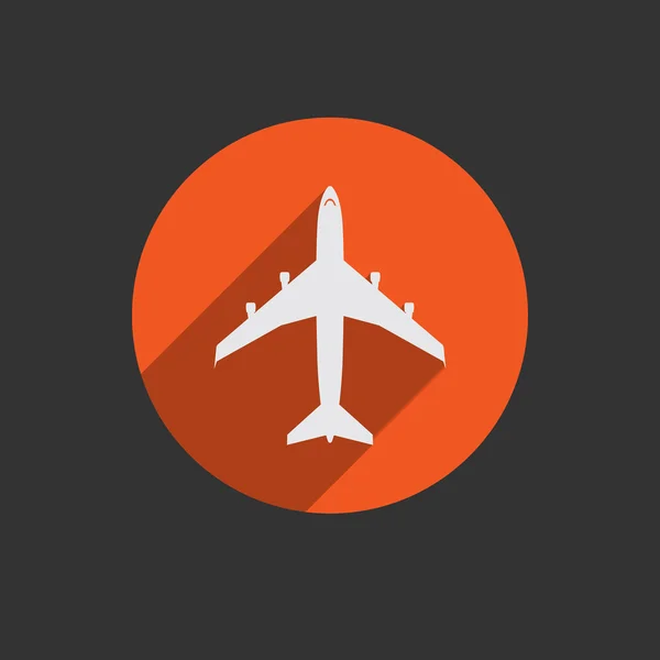 Airplanes top flat icon — Stock Photo, Image