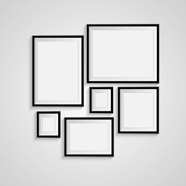 Modelo de quadro de imagem em branco — Fotografia de Stock