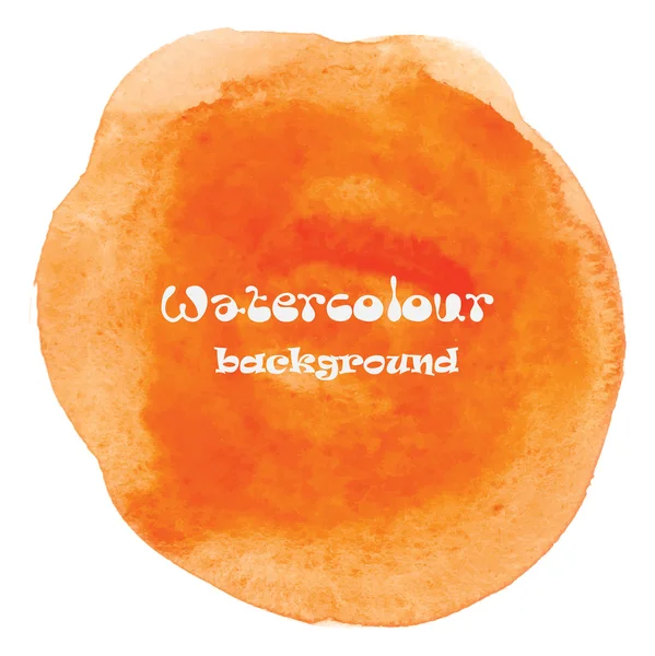 Abstrakt akvarell orange bakgrund — Stock vektor