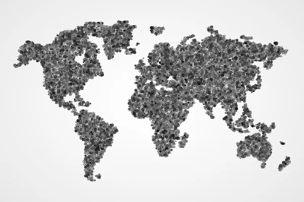Carte du monde en pointillés . — Photo