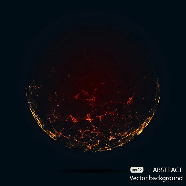 Abstract mesh round — Stockový vektor