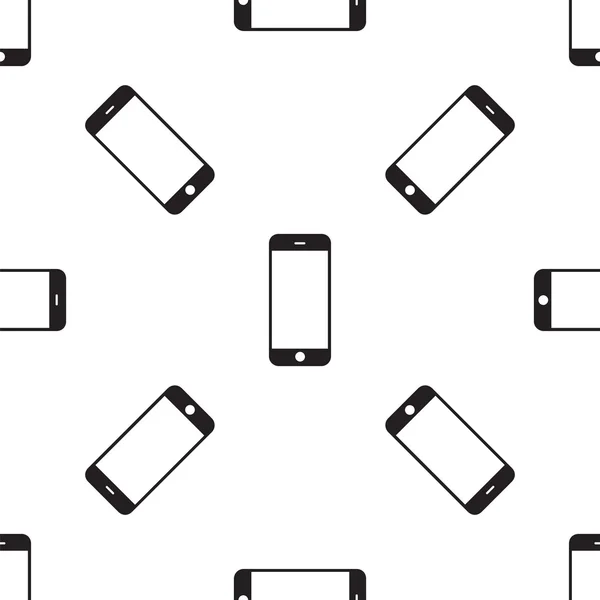 Moderne zwarte touchscreen mobiele telefoon — Stockvector