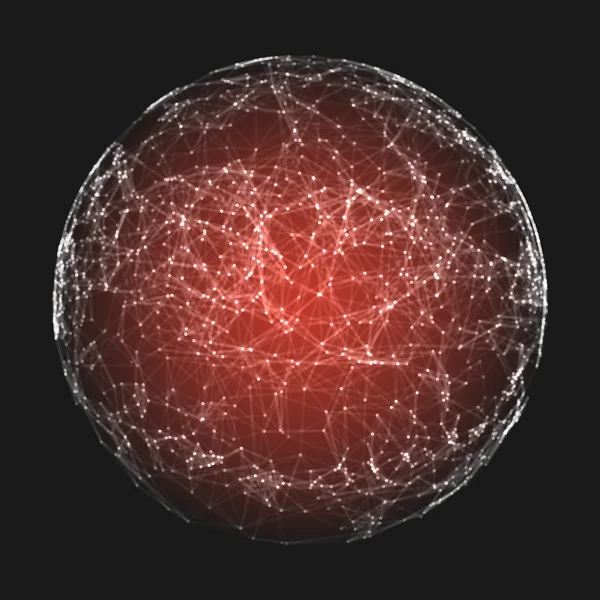 Fütüristik atom teknoloji stili