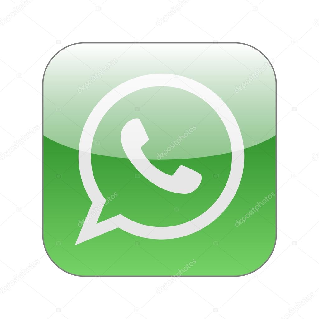 Green phone in speech bubble icon. Vector illustration