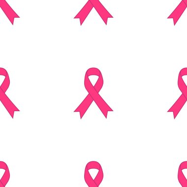 pembe kurdele üzerine beyaz izole