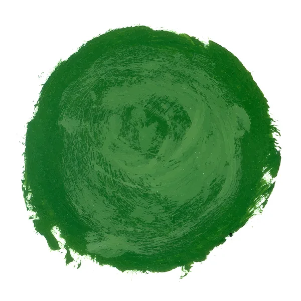 Designed abstract hand painted watercolor background. In green isolated on white illustration. — Stock Photo, Image