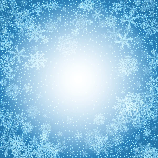 Winter Hintergrund mit Schnee. Weihnachtsschnee-Banner. Vektor — Stockvektor