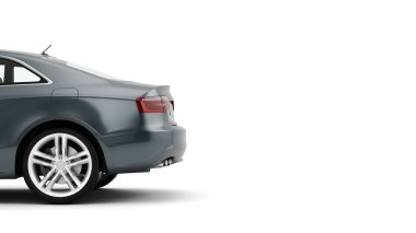 CG render genel lüks coupe araba