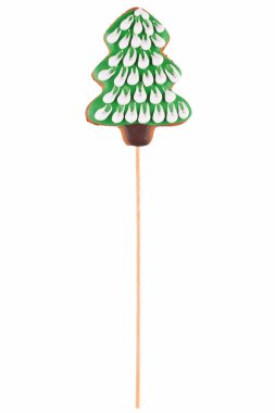 Mükemmel Noel gingerbread Noel ağaçları şeklinde.