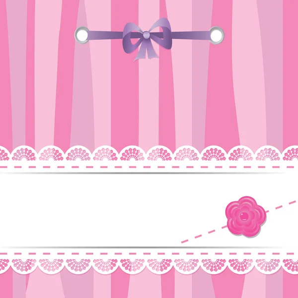 Wenskaart of een baby shower — Stockvector