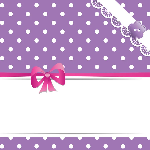 Carte de voeux ou baby shower — Image vectorielle