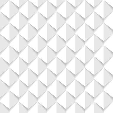 3D geometrik sorunsuz arka plan beyaz