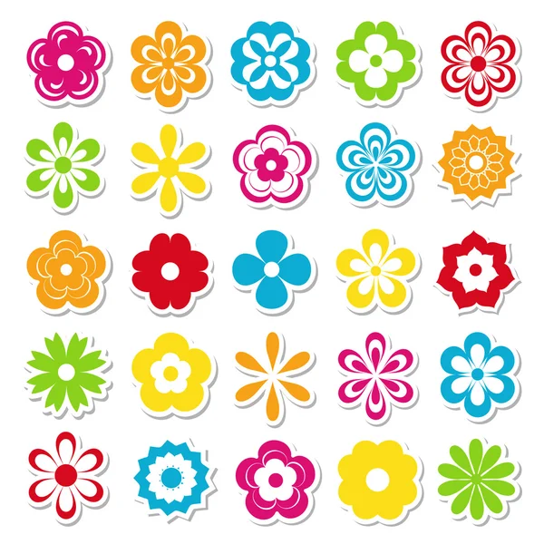 Bright flowers — Stock Vector