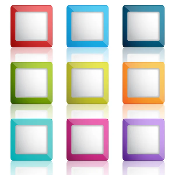 Web buttons or frames — Stock Vector