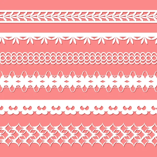 Set of paper laces Vector Graphics