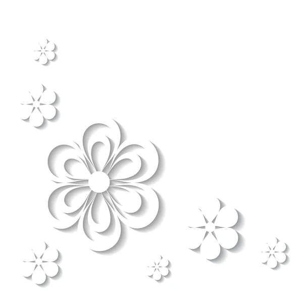 Papier fond floral — Image vectorielle