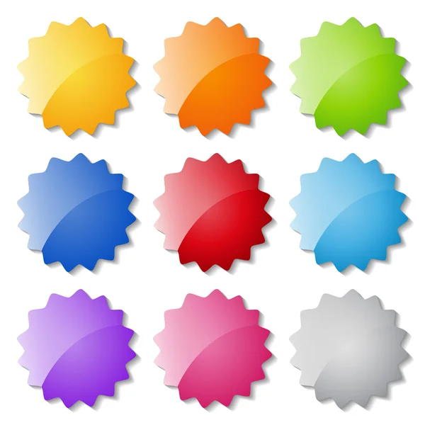 Set of glossy buttons — Stock Vector