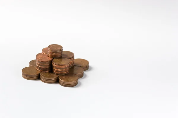 Pyramid made of coins. concept of business — Stock Photo, Image