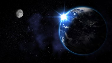 uzaydan soyut toprak