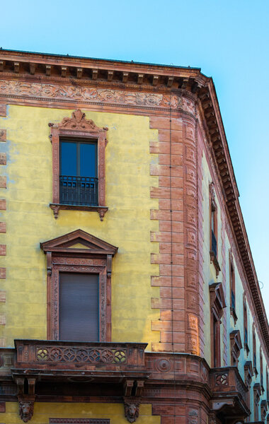 Ancient renaissance building in the downtown of Ferrara