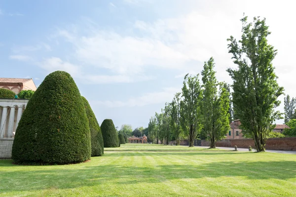 Certosa of Ferrara, the ancient graveyard of the city — Stock Photo, Image