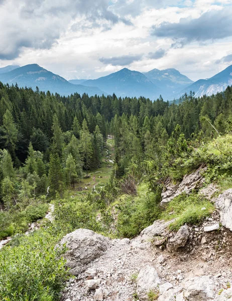 Belle vue sur la nature dans les dolomites italiennes — Photo