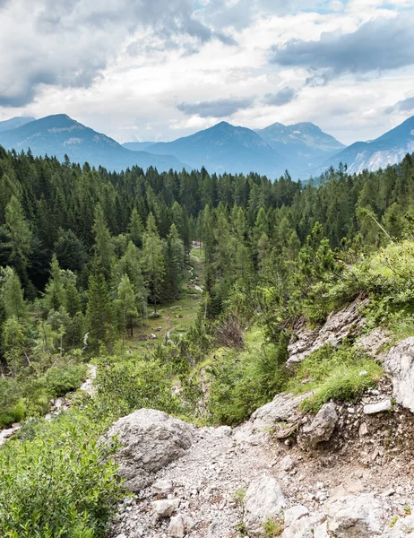 Beautiful view of nature in the italian dolomites — Stock Photo, Image